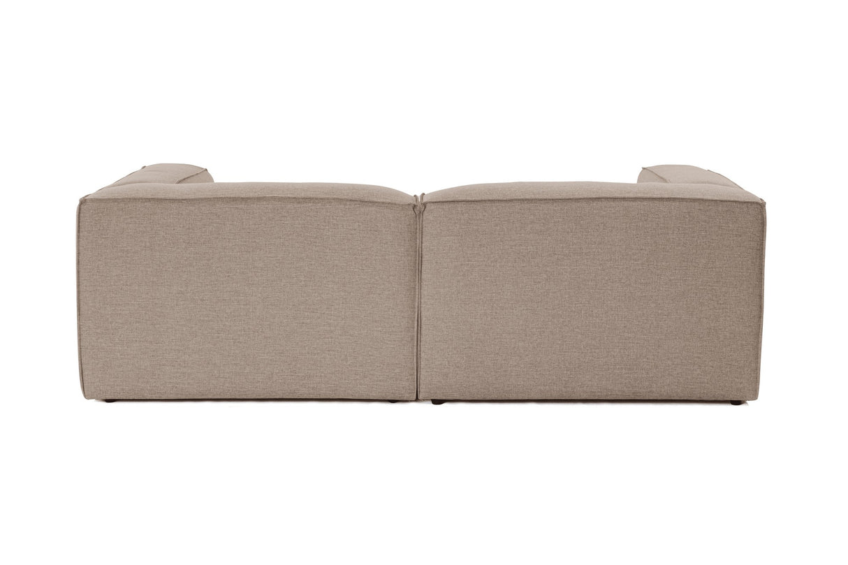 Modulare Sofa 2-Sitzer-Foren braun