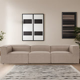 Modulare Sofa 3-Sitzer-Foren braun