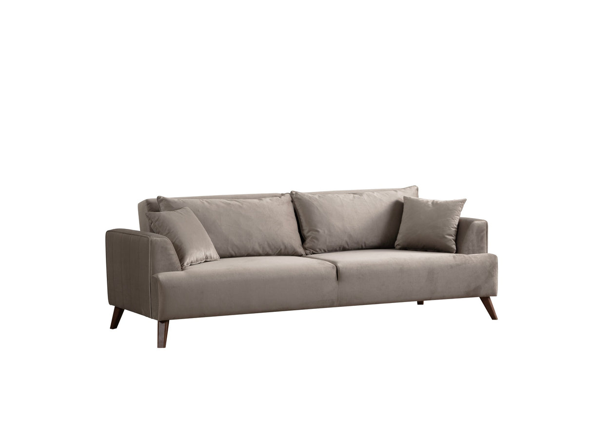 3-Sitzer-Sofa Buhara Hellgrau