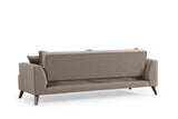 3-Sitzer-Sofa Buhara Hellgrau