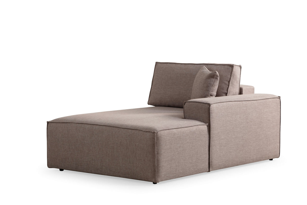 Ecksofa mit Schlaffunktion rechts Pirlo Brown