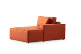 Ecksofa mit Schlaffunktion rechts Pirlo Orange