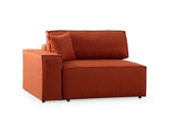 Ecksofa mit Schlaffunktion rechts Pirlo Orange