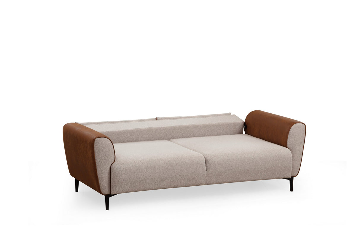 3-Sitzer-Schlafsofa Aren Beige Zimt