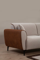 3-Sitzer-Schlafsofa Aren Beige Zimt