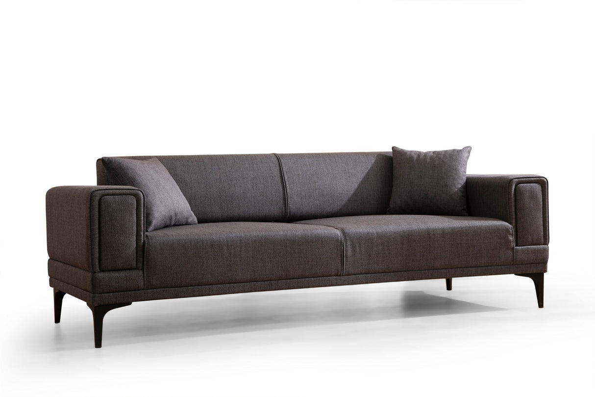 3-Sitzer-Schlafsofa Horizon Dunkelgrau