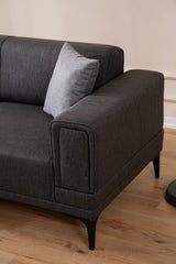 Ecksofa mit Schlaffunktion Left Horizon Dark Grey