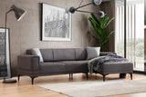 Ecksofa mit Schlaffunktion Right Horizon Dark Grey