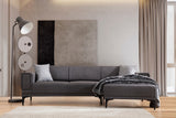 Ecksofa mit Schlaffunktion Right Horizon Dark Grey