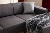 Ecksofa mit Schlaffunktion Right Horizon Dark Grey