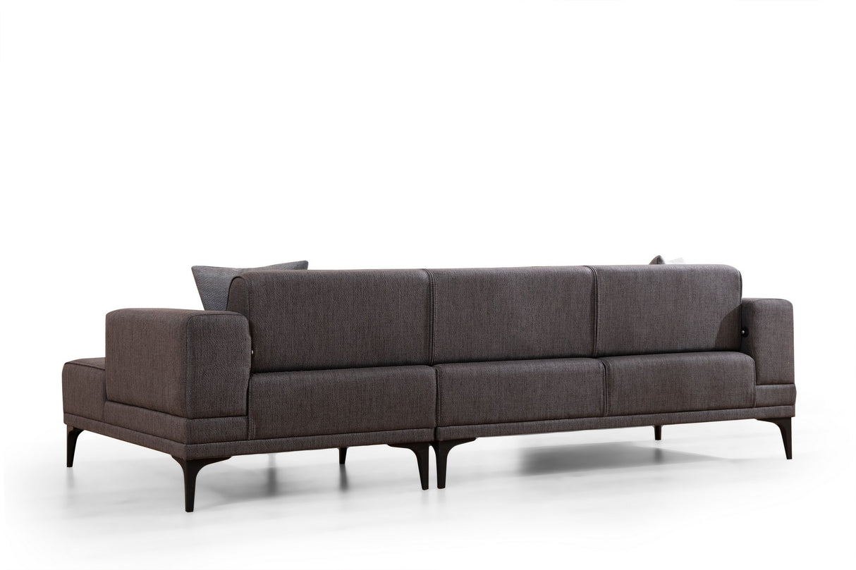 Ecksofa mit Schlaffunktion Right Horizon Dark Grey