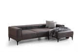 Ecksofa mit Schlaffunktion Right Horizon Dark Grey