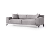 3-Sitzer-Sofa Petra Hellgrau