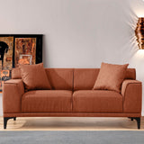 2-Sitzer-Sofa Petra Orange