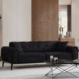 3-Sitzer-Schlafsofa Athena Schwarz