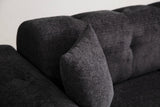 3-Sitzer-Schlafsofa Athena Schwarz