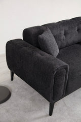 3-Sitzer-Schlafsofa Athena Schwarz