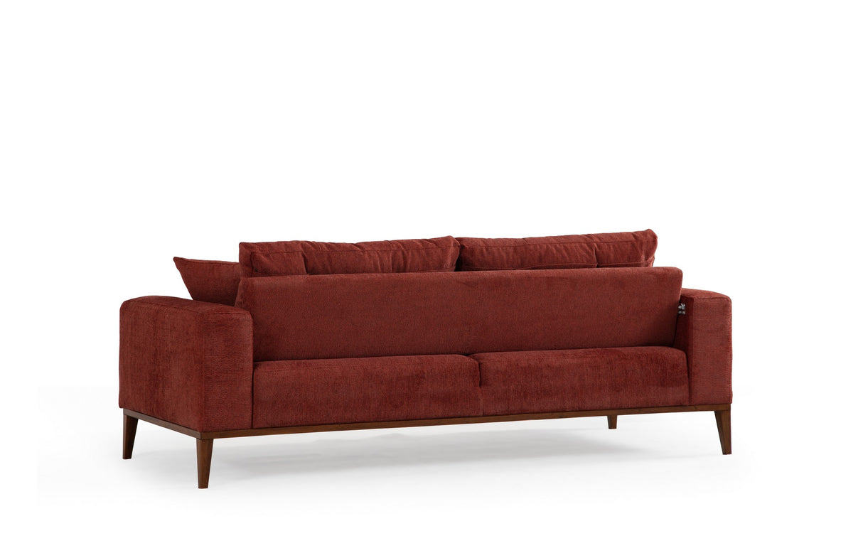 3-Sitzer-Schlafsofa Sinor Tile Red