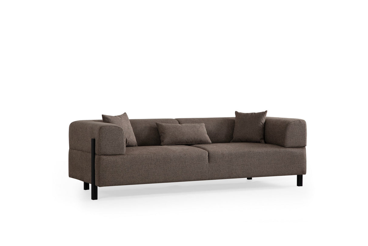 3-Sitzer-Sofa Gio Brown