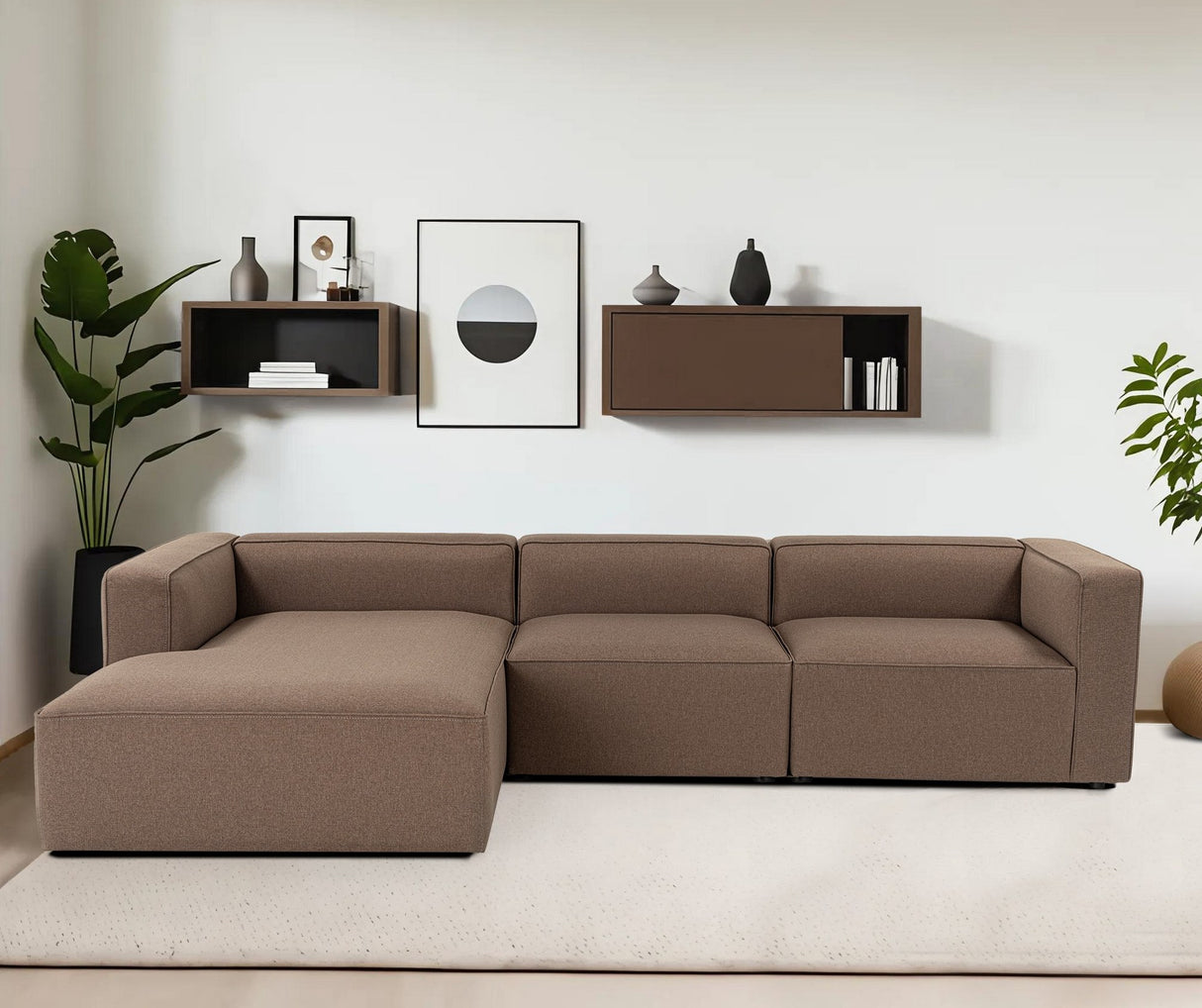 Ecksofa Mora Brown