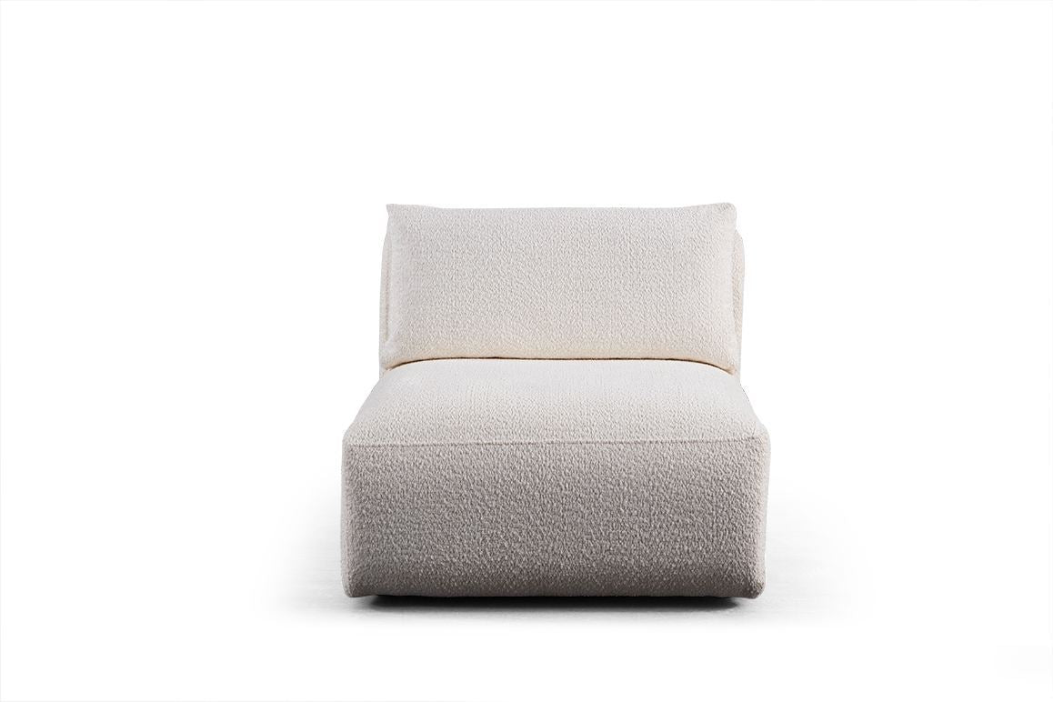 Sofia 3-Sitzer-Sofa weiß 290 cm 100 % Polyester