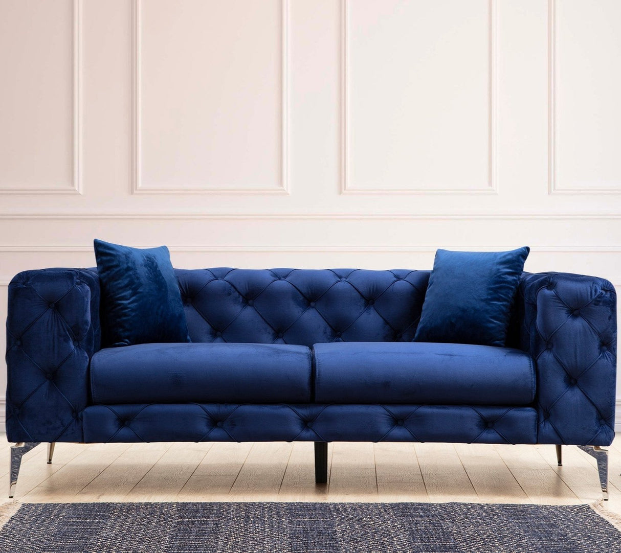 2-Sitzer-Sofa Como Marineblau