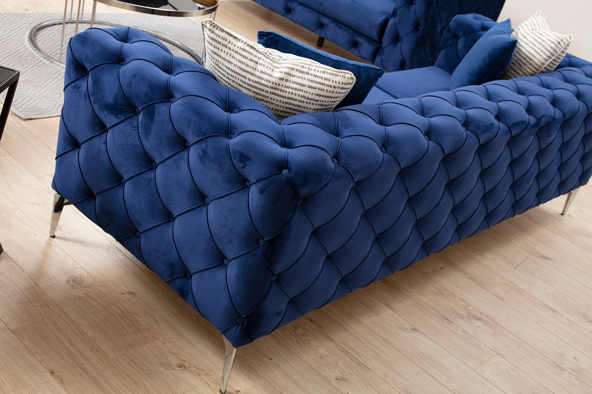 2-Sitzer-Sofa Como Marineblau