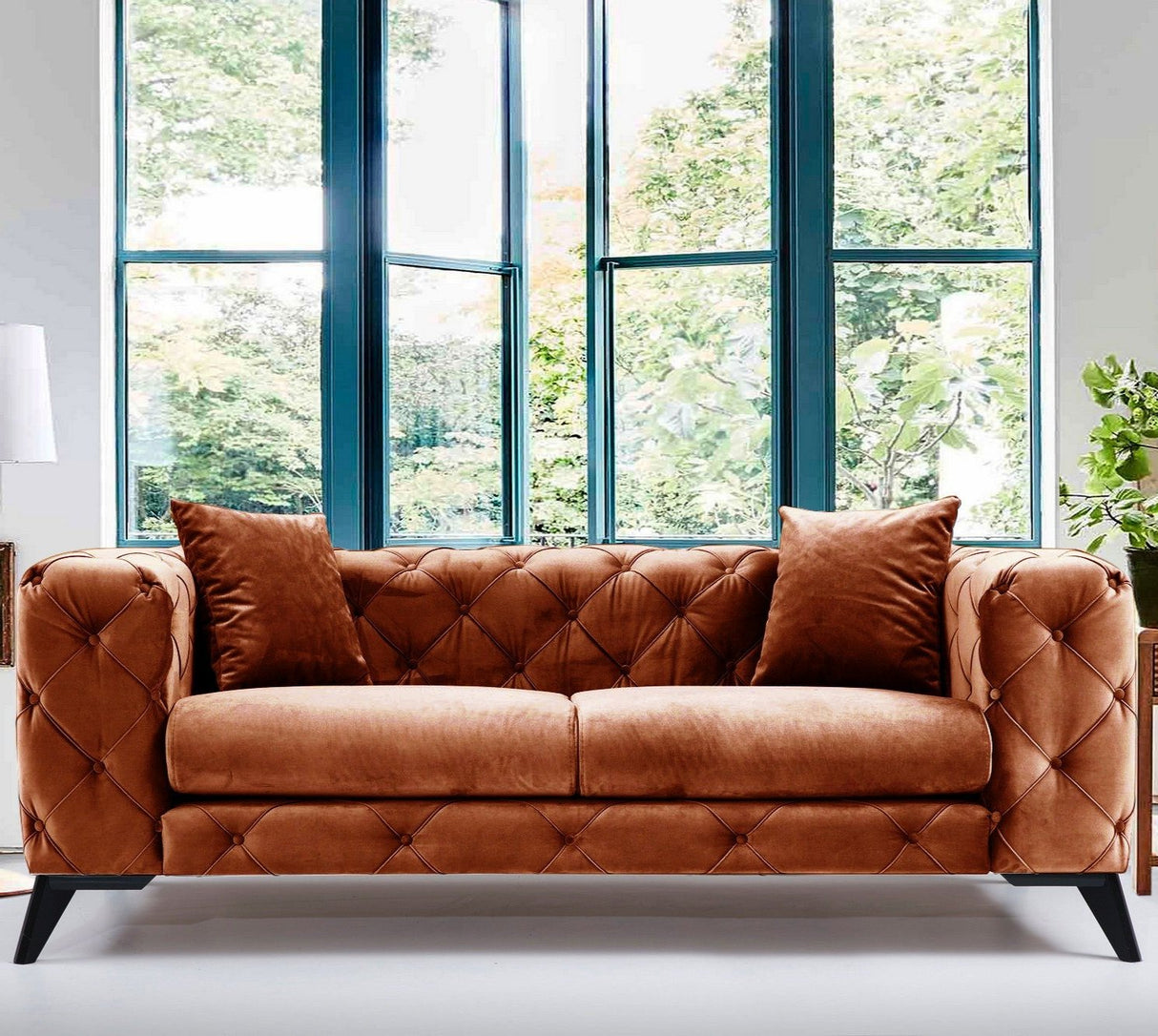 2-Sitzer-Sofa Como Orange