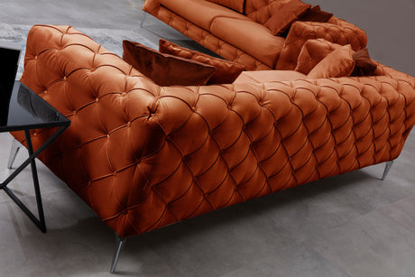 2-Sitzer-Sofa Como Orange