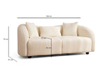 2-Sitzer-Sofa Venedik Creme