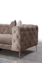 Rechtes Ecksofa Como Beige