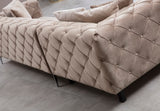 Rechtes Ecksofa Como Beige