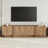 Lowen TV-Schrank in Eichenoptik 180 cm, Atlantische Kiefer und anthrazitfarbenes Melaminholz