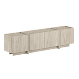 Lowen TV-Schrank Travertin 180 cm Melaminbeschichtetes Holz