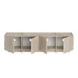 Lowen TV-Schrank Travertin 180 cm Melaminbeschichtetes Holz