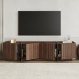 Lowen TV-Schrank aus Milano-Walnuss, 180 cm, melaminbeschichteter Holzverbundstoff