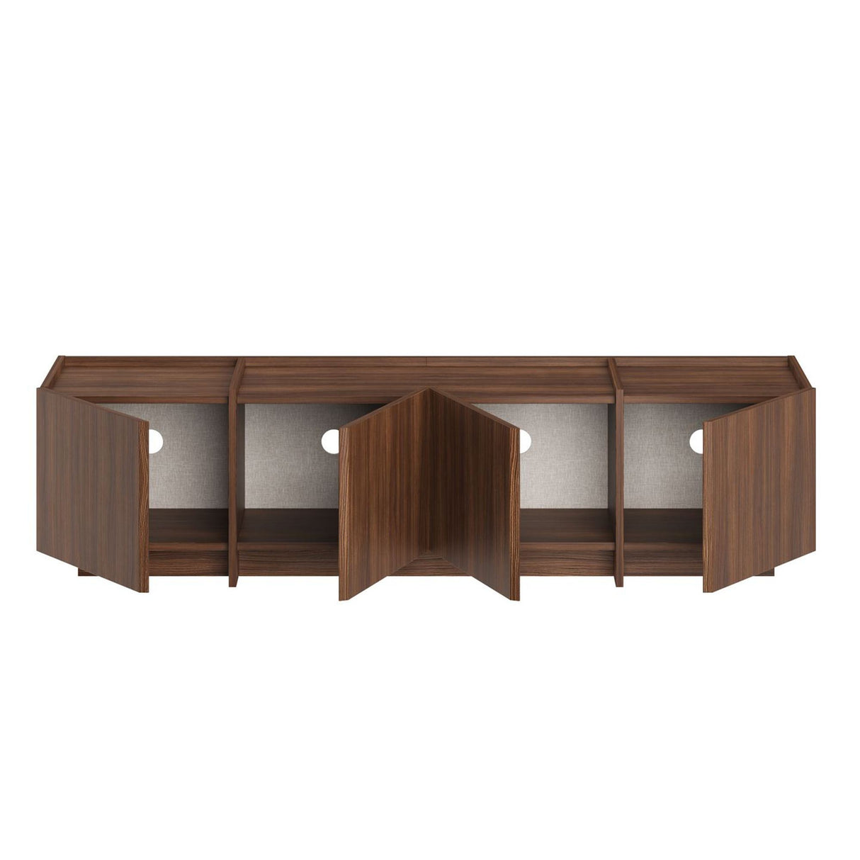 Lowen TV-Schrank aus Milano-Walnuss, 180 cm, melaminbeschichteter Holzverbundstoff