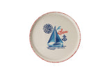 KAHSER14-MARINE Weiß Blau Rot 100 % KERAMIK 6 cm breit