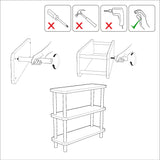 Bücherregal Schritt Atlantic Pine Melamin 80x75x28 cm