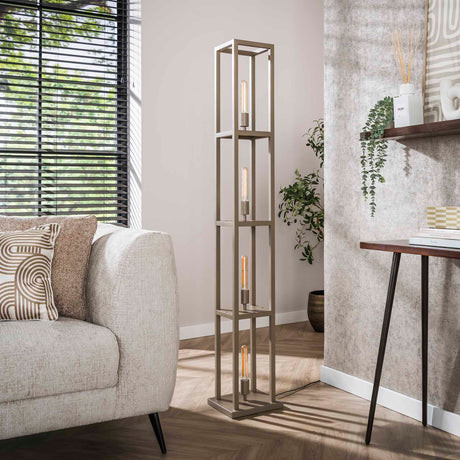Design Stehlampe Nova 4-flammig - Beige - 160 cm 