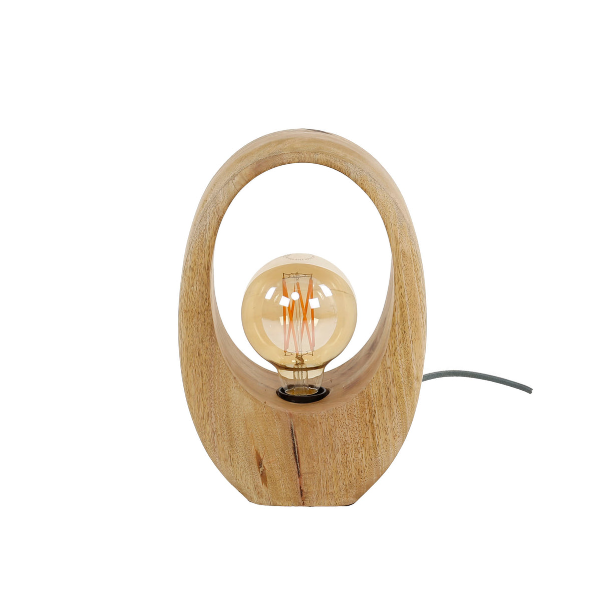 Tischlampe Brenn Mangoholz 30 cm