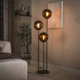 Stehlampe - Stehlampe Ada 3 - leicht abgestuftes braunes Glas - Dimehouse