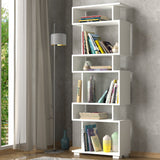 Bücherregal Block White Melamin 60x165x19,5 cm