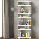 Bücherregal Block White Melamin 60x165x19,5 cm