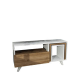 TV -Möbel Set Novella White Walnut Melamine 90x51x29.5 cm