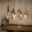 Hängelampen - Modern Hängelampe Coco 7 - helles Glas - Dimehouse