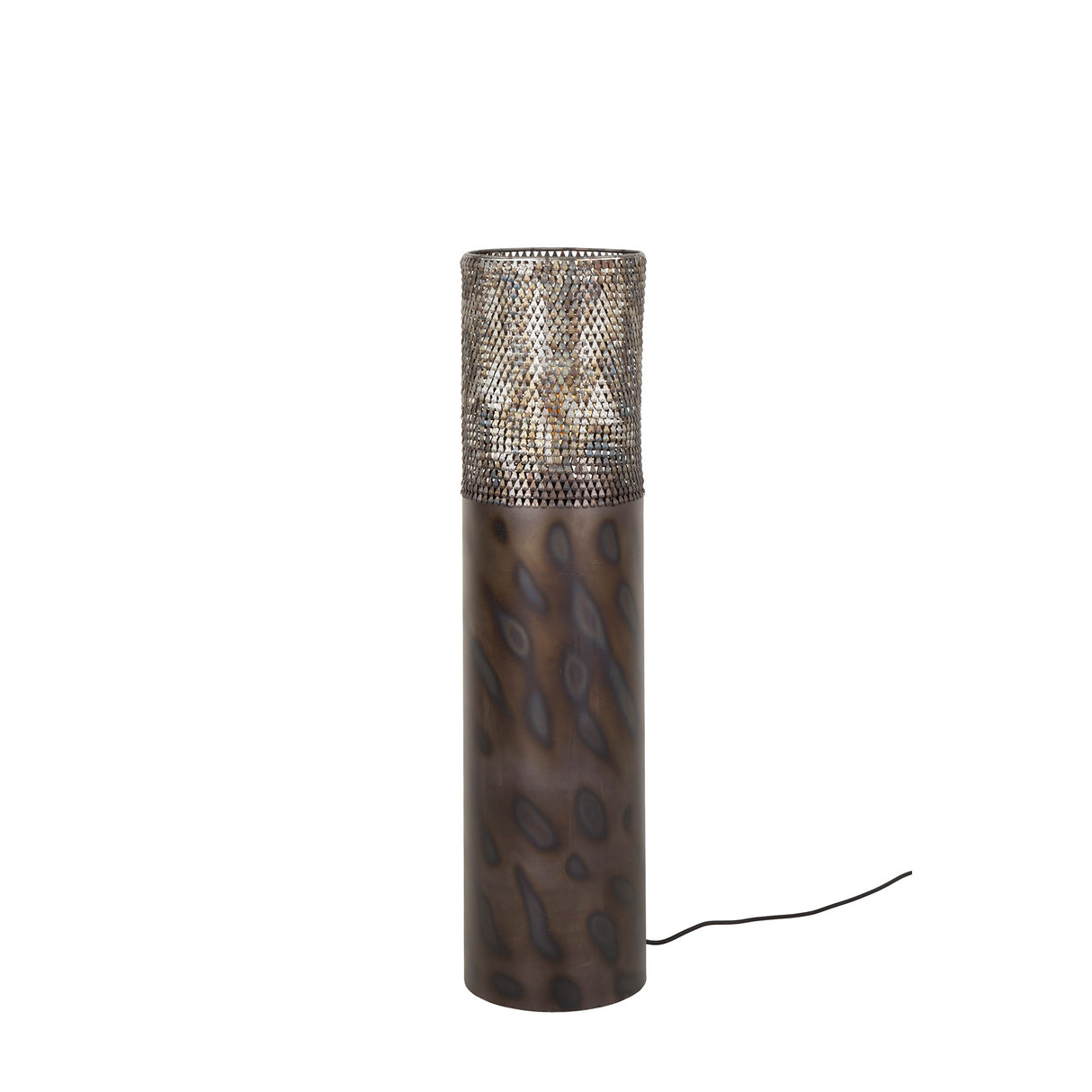Vloerlamp cilinder Brick 90 cm zwart bruin