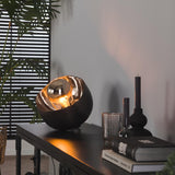 Oria Tischlampe Ø28 Spiegel Schwarz Nickel 