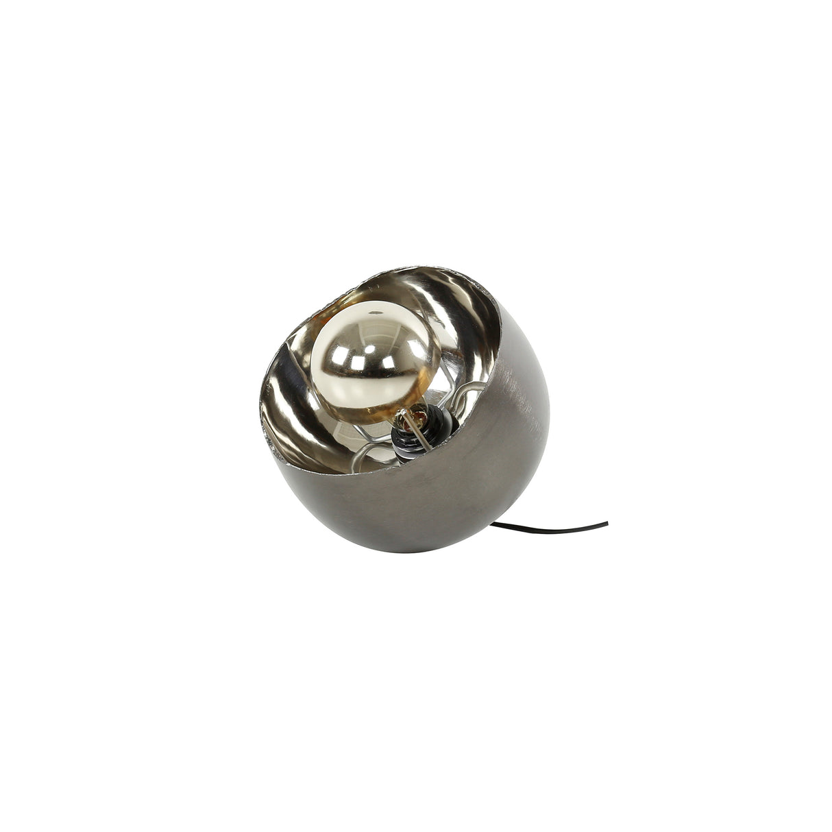 Oria Tischlampe Ø28 Spiegel Schwarz Nickel 