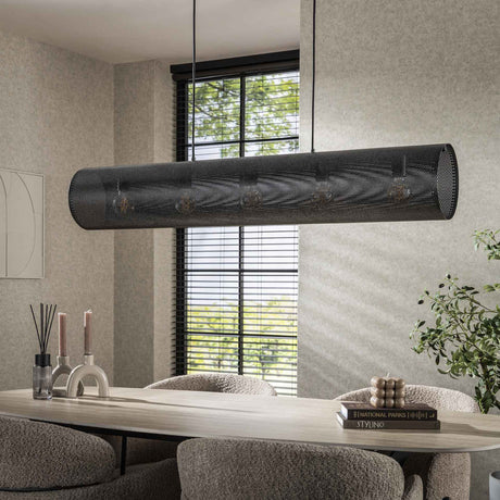 Hanglamp Knox 5-lichts mesh zwart